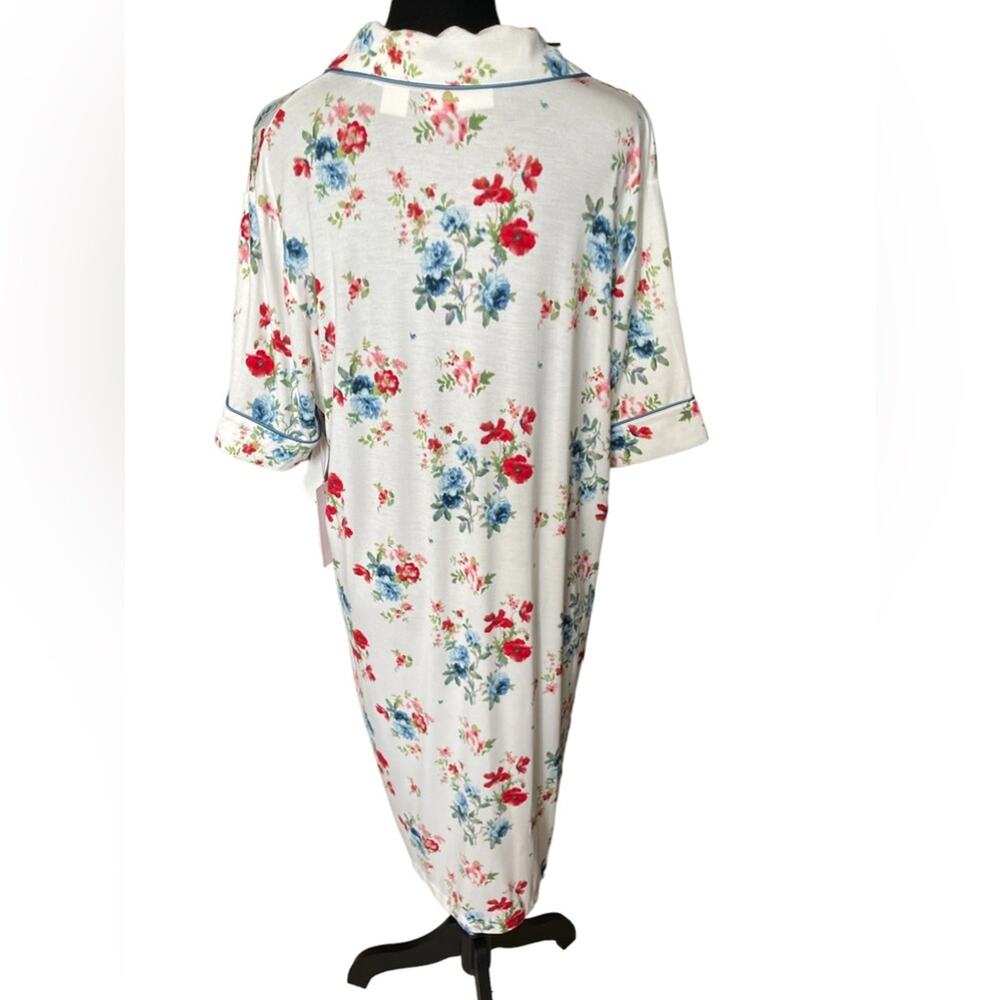 NEW ~ RACHEL PARCELL ~ Modal ~ Nightshirt In Ivory Bouquet Large - Picture 3 of 7